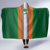 Ivory Coast National Football Hooded Blanket Les Elephants-Striped Sport Style - Wonder Print Shop