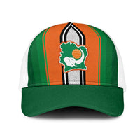 Ivory Coast National Football Mesh Trucker Cap Les Elephants-Striped Sport Style - Wonder Print Shop