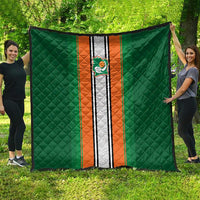 Ivory Coast National Football Quilt Les Elephants-Striped Sport Style - Wonder Print Shop