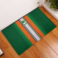 Ivory Coast National Football Rubber Doormat Les Elephants-Striped Sport Style - Wonder Print Shop