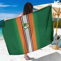 Ivory Coast National Football Sarong Les Elephants-Striped Sport Style - Wonder Print Shop