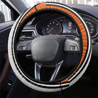 Ivory Coast National Football Steering Wheel Cover Les Elephants-Striped Sport Style - Wonder Print Shop
