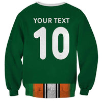 Custom Ivory Coast National Football Sweatshirt Les Elephants-Striped Sport Style - Wonder Print Shop