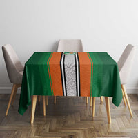 Ivory Coast National Football Tablecloth Les Elephants-Striped Sport Style - Wonder Print Shop