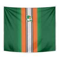 Ivory Coast National Football Tapestry Les Elephants-Striped Sport Style - Wonder Print Shop