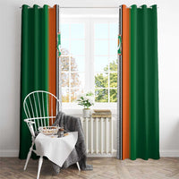 Ivory Coast National Football Window Curtain Les Elephants-Striped Sport Style - Wonder Print Shop