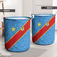 DR Congo National Football Laundry Basket Leopards Power - Wonder Print Shop
