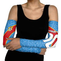 Custom DR Congo National Football Arm Sleeves Leopards Power - Wonder Print Shop