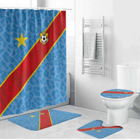 DR Congo National Football Bathroom Set Leopards Power - Wonder Print Shop