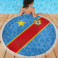 DR Congo National Football Beach Blanket Leopards Power - Wonder Print Shop