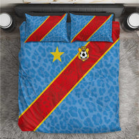 DR Congo National Football Bedding Set Leopards Power - Wonder Print Shop