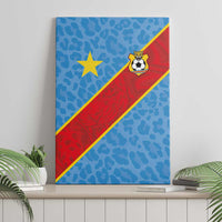 DR Congo National Football Canvas Wall Art Leopards Power - Wonder Print Shop
