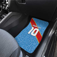 Custom DR Congo National Football Car Mats Leopards Power - Wonder Print Shop