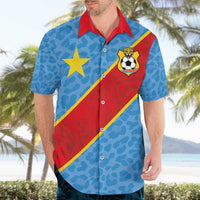 Custom DR Congo National Football Hawaiian Shirt Leopards Power - Wonder Print Shop