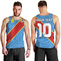 Custom DR Congo National Football Men Tank Top Leopards Power - Wonder Print Shop