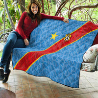 DR Congo National Football Quilt Leopards Power - Wonder Print Shop