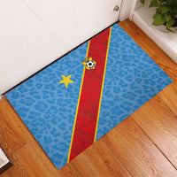 DR Congo National Football Rubber Doormat Leopards Power - Wonder Print Shop