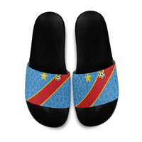 DR Congo National Football Slide Sandals Leopards Power - Wonder Print Shop