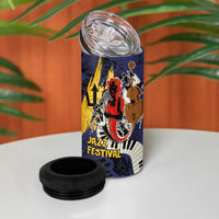 Barbados Jazz Festival - Abstract Jazz Art 4 in 1 Can Cooler Tumbler - Wonder Print Shop
