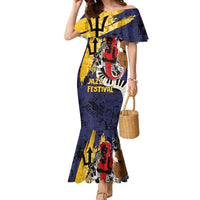 Barbados Jazz Festival - Abstract Jazz Art Family Matching Mermaid Dress and Hawaiian Shirt - Wonder Print Shop
