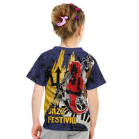 Barbados Jazz Festival - Abstract Jazz Art Kid T Shirt - Wonder Print Shop
