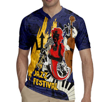 Barbados Jazz Festival - Abstract Jazz Art Rugby Jersey - Wonder Print Shop