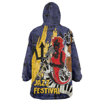 Barbados Jazz Festival - Abstract Jazz Art Wearable Blanket Hoodie - Wonder Print Shop