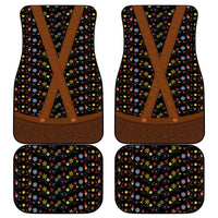 Traditional German Costume - Lederhosen Car Mats Folk Floral Pattern Style - Wonder Print Shop
