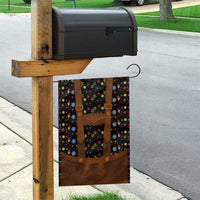 Traditional German Costume - Lederhosen Garden Flag Folk Floral Pattern Style - Wonder Print Shop