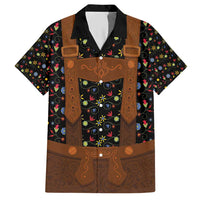 Traditional German Costume - Lederhosen Hawaiian Shirt Folk Floral Pattern Style - Wonder Print Shop