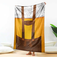 Traditional German Costume - Lederhosen Blanket Oktoberfest Beer Head Funny Style