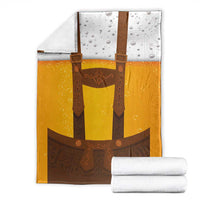 Traditional German Costume - Lederhosen Blanket Oktoberfest Beer Head Funny Style