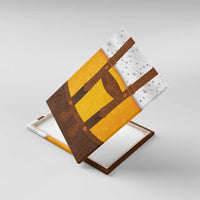 Traditional German Costume - Lederhosen Canvas Wall Art Oktoberfest Beer Head Funny Style - Wonder Print Shop