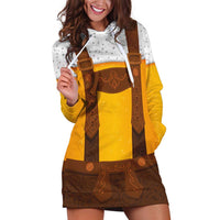 Traditional German Costume - Lederhosen Hoodie Dress Oktoberfest Beer Head Funny Style - Wonder Print Shop