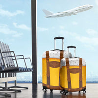 Traditional German Costume - Lederhosen Luggage Cover Oktoberfest Beer Head Funny Style - Wonder Print Shop