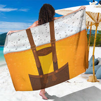 Traditional German Costume - Lederhosen Sarong Oktoberfest Beer Head Funny Style - Wonder Print Shop