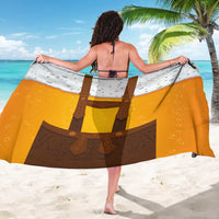 Traditional German Costume - Lederhosen Sarong Oktoberfest Beer Head Funny Style - Wonder Print Shop