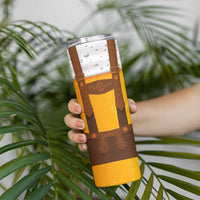 Traditional German Costume - Lederhosen Skinny Tumbler Oktoberfest Beer Head Funny Style - Wonder Print Shop