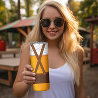 Traditional German Costume - Lederhosen Skinny Tumbler Oktoberfest Beer Head Funny Style - Wonder Print Shop