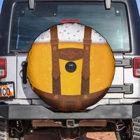 Traditional German Costume - Lederhosen Spare Tire Cover Oktoberfest Beer Head Funny Style - Wonder Print Shop