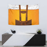 Traditional German Costume - Lederhosen Tapestry Oktoberfest Beer Head Funny Style - Wonder Print Shop