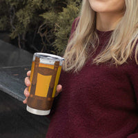 Traditional German Costume - Lederhosen Tumbler Cup Oktoberfest Beer Head Funny Style - Wonder Print Shop