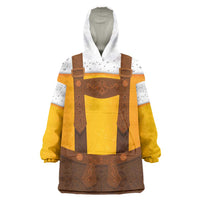 Traditional German Costume - Lederhosen Wearable Blanket Hoodie Oktoberfest Beer Head Funny Style - Wonder Print Shop