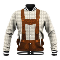 Traditional German Costume - Lederhosen Baseball Jacket Old Vintage Bavarian Pattern - Wonder Print Shop