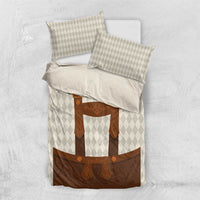 Traditional German Costume - Lederhosen Bedding Set Old Vintage Bavarian Pattern - Wonder Print Shop