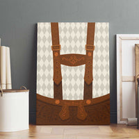 Traditional German Costume - Lederhosen Canvas Wall Art Old Vintage Bavarian Pattern - Wonder Print Shop