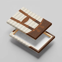 Traditional German Costume - Lederhosen Canvas Wall Art Old Vintage Bavarian Pattern - Wonder Print Shop