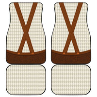 Traditional German Costume - Lederhosen Car Mats Old Vintage Bavarian Pattern - Wonder Print Shop