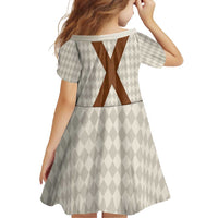 Traditional German Costume - Lederhosen Family Matching Long Sleeve Bodycon Dress and Hawaiian Shirt Old Vintage Bavarian Pattern - Wonder Print Shop