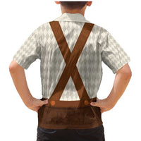 Traditional German Costume - Lederhosen Family Matching Mermaid Dress and Hawaiian Shirt Old Vintage Bavarian Pattern - Wonder Print Shop